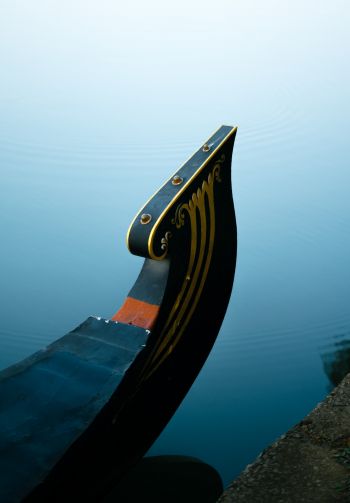 boat, lake Wallpaper 1640x2360