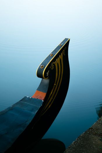 boat, lake Wallpaper 640x960