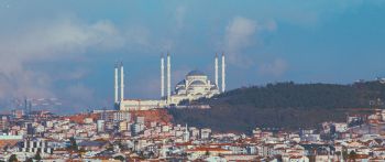 Istanbul, Turkey, city view Wallpaper 2560x1080
