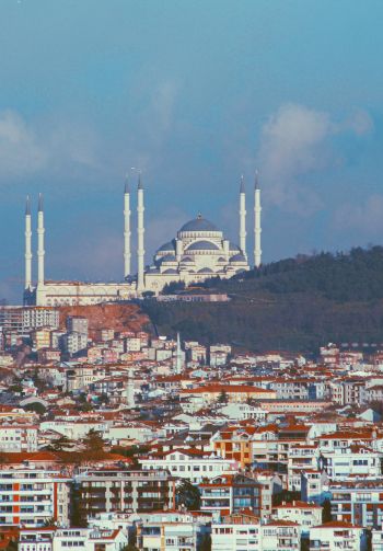 Istanbul, Turkey, city view Wallpaper 1640x2360