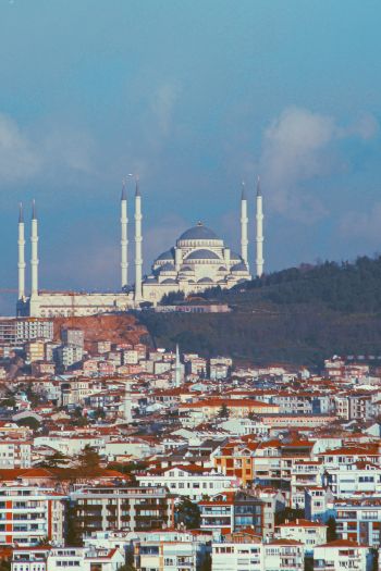 Обои 640x960 Стамбул, Турция, вид на город