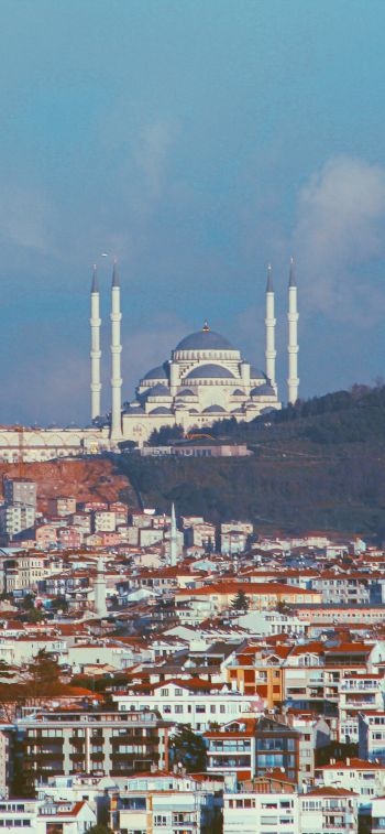 Istanbul, Turkey, city view Wallpaper 1170x2532