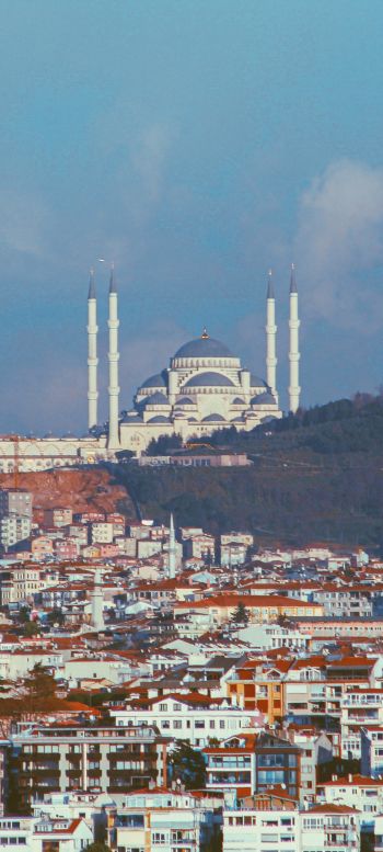 Обои 1080x2400 Стамбул, Турция, вид на город