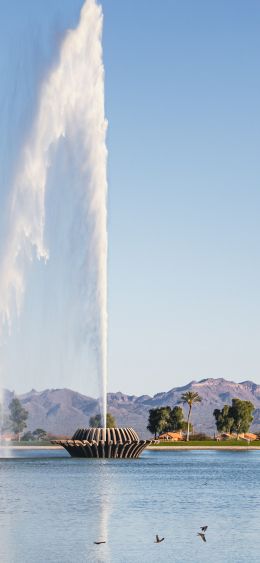 Arizona, USA, lake Wallpaper 1080x2340