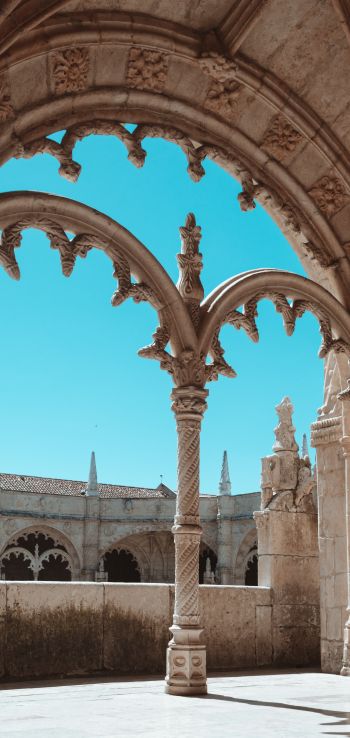 Portugal, monastery Wallpaper 1080x2280