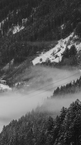 Обои 640x1136 Циллерталь, Австрия, горнолыжный курорт