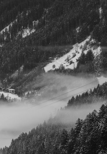 Zillertal, Austria, ski resort Wallpaper 1640x2360
