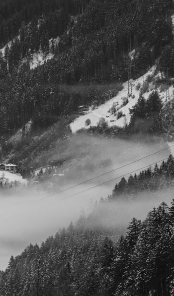 Zillertal, Austria, ski resort Wallpaper 600x1024