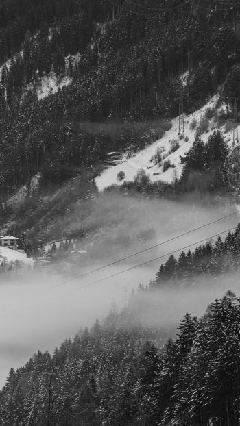 Zillertal, Austria, ski resort Wallpaper 1440x2560
