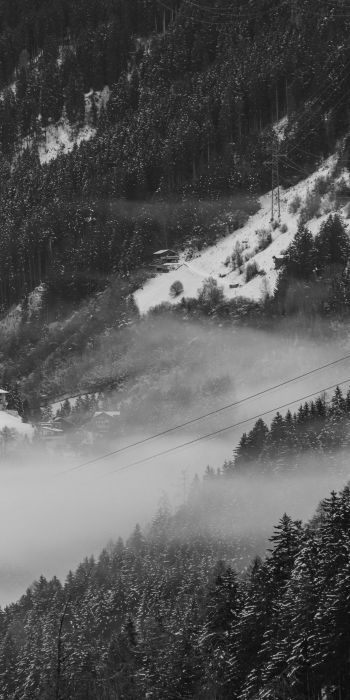 Zillertal, Austria, ski resort Wallpaper 720x1440