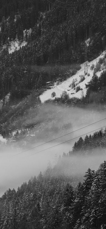 Zillertal, Austria, ski resort Wallpaper 1170x2532