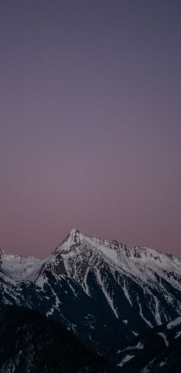 mountains, blue sky Wallpaper 1080x2220