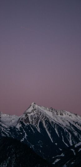 mountains, blue sky Wallpaper 1440x2960