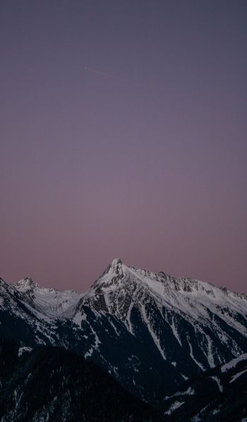 mountains, blue sky Wallpaper 600x1024