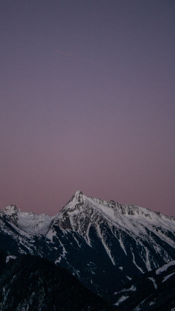 mountains, blue sky Wallpaper 640x1136
