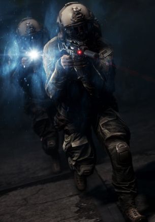 Battlefield 4, black wallpaper Wallpaper 1640x2360