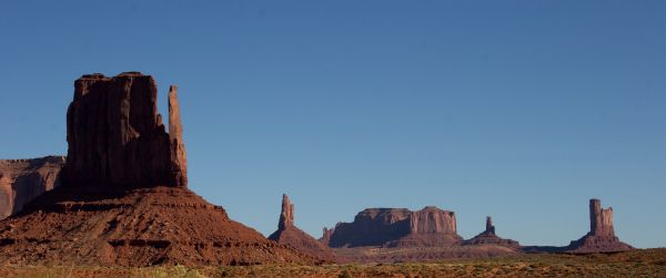 Обои 3440x1440 Долина монументов, Аризона, США