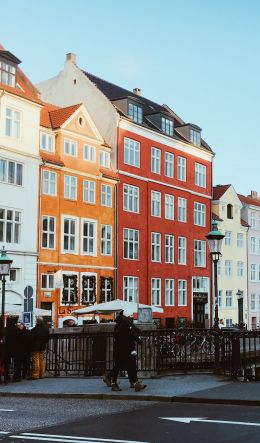 Обои 600x1024 Nyhavn, Køpenhavn K, Danimarca