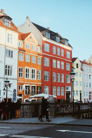 Nyhavn, Copenhagen K, days Denmark Wallpaper 640x960
