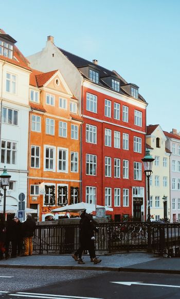 Nyhavn, Copenhagen K, days Denmark Wallpaper 1200x2000