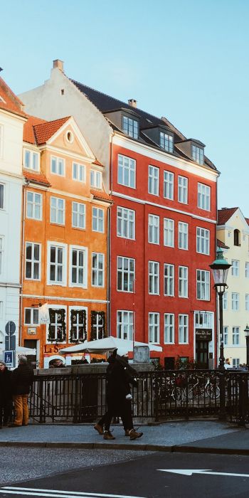 Nyhavn, Copenhagen K, days Denmark Wallpaper 720x1440