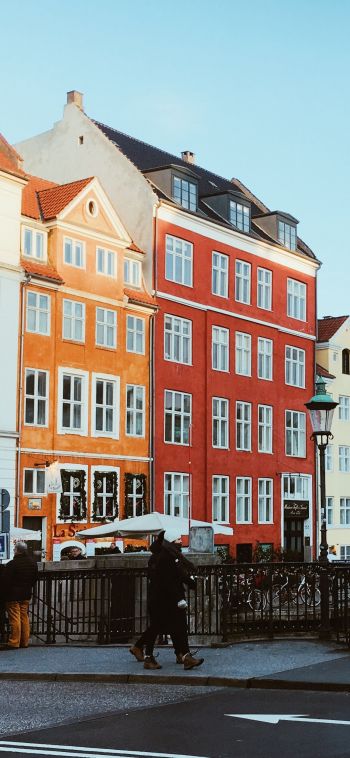 Nyhavn, Copenhagen K, days Denmark Wallpaper 1080x2340