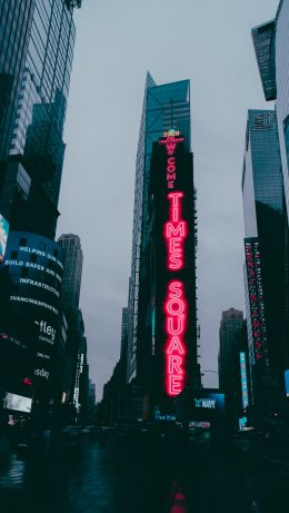 Обои 640x1136 Таймс-сквер, Нью-Йорк, штат Нью-Йорк, США