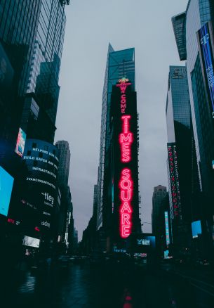 times square, New York, New York, USA Wallpaper 1640x2360