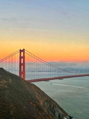 San Francisco, USA, golden gate Wallpaper 1620x2160