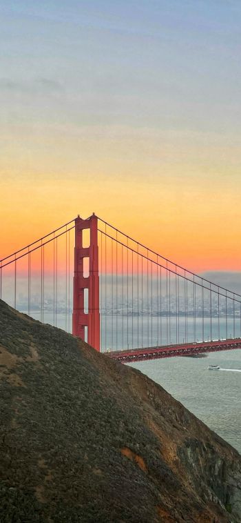 San Francisco, USA, golden gate Wallpaper 1080x2340