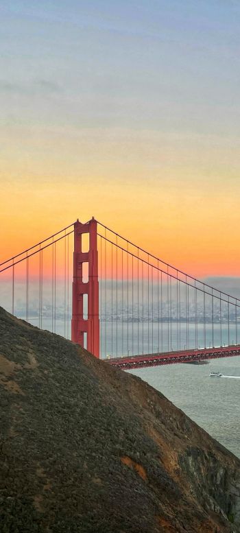 San Francisco, USA, golden gate Wallpaper 1080x2400