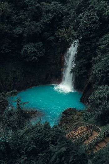 Обои 640x960 Коста-Рика, водопад