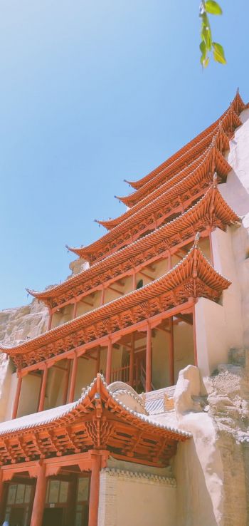 Dunhuang, Jiuquan, Gansu, China Wallpaper 1440x3040