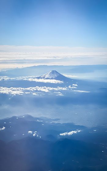Обои 800x1280 гора, вулкан