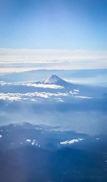 Обои 600x1024 гора, вулкан