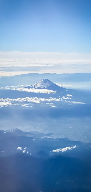 Обои 1440x3040 гора, вулкан