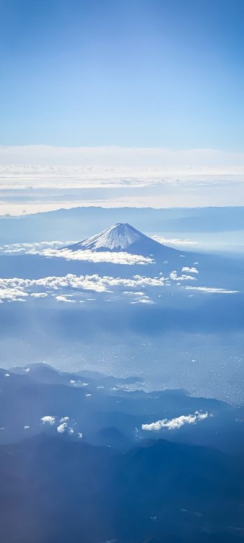 Обои 720x1600 гора, вулкан