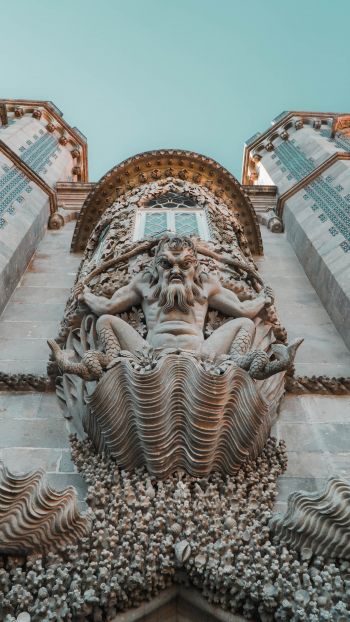 Обои 1440x2560 Дворец Пена, Синтра, Португалия