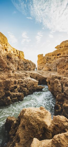 Algarve, Portugal, gorge Wallpaper 1080x2340