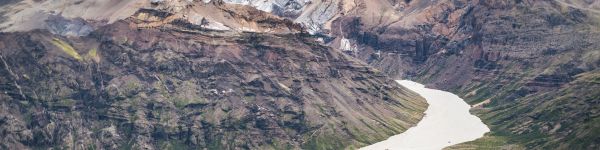 Skaftafel, Iceland, mountain range Wallpaper 1590x400