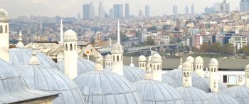Обои 3440x1440 Стамбул, Турция, дворец