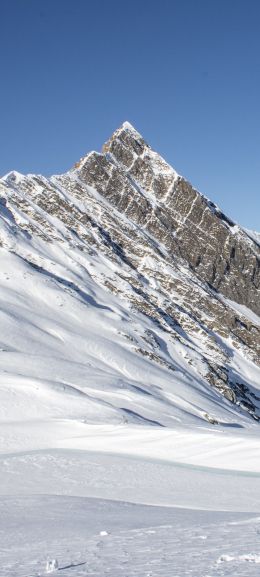winter mountains, mountain ranges Wallpaper 1080x2400