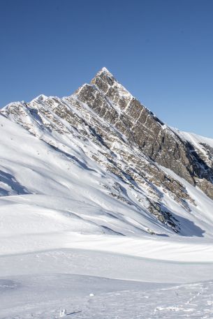 winter mountains, mountain ranges Wallpaper 640x960
