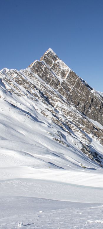 winter mountains, mountain ranges Wallpaper 1080x2400
