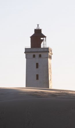 Lighthouse Rubjerg Knude, Denmark Wallpaper 600x1024