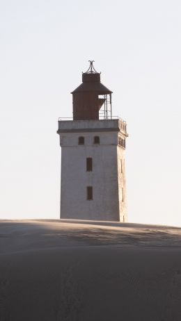 Lighthouse Rubjerg Knude, Denmark Wallpaper 2160x3840