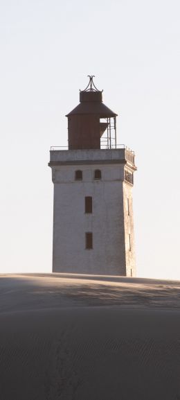 Lighthouse Rubjerg Knude, Denmark Wallpaper 1080x2400