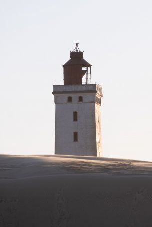 Lighthouse Rubjerg Knude, Denmark Wallpaper 640x960