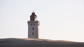 Lighthouse Rubjerg Knude, Denmark Wallpaper 2048x1152