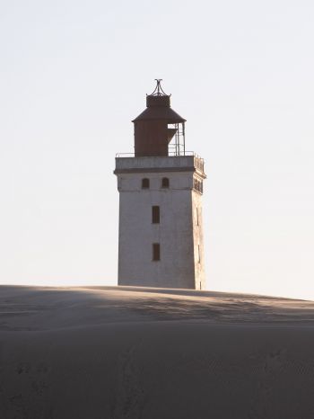 Lighthouse Rubjerg Knude, Denmark Wallpaper 1536x2048